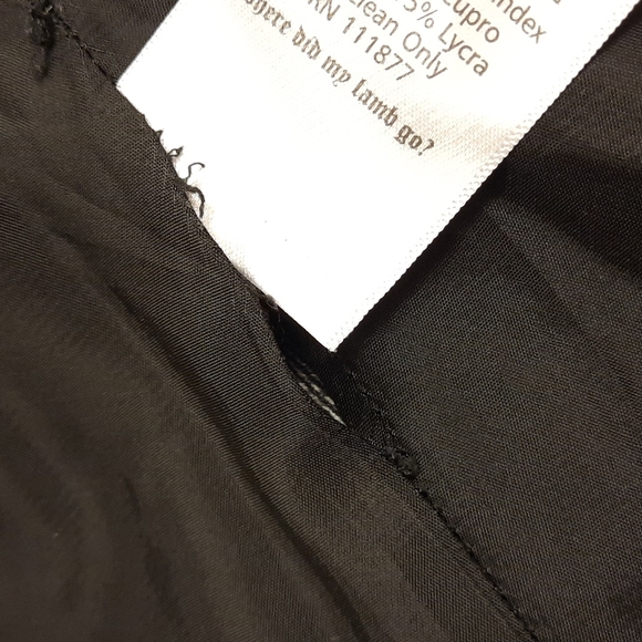 L.A.M.B. Black Stripe Pieced Chevron Skirt (flaws) - Picture 14 of 16